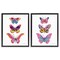Stupell Industries Bright Flutter Butterflies 2pc Floater Framed Canvas Wall Art Set Design by Farida Zaman